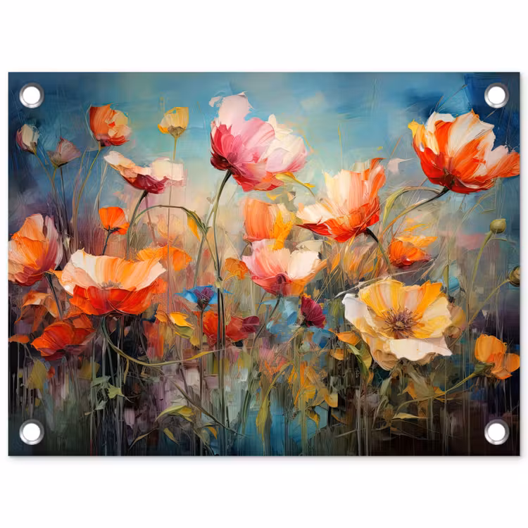 Tuinposter - Bloemen - Watercolor - Kunst - Botanisch - Natuur — 1