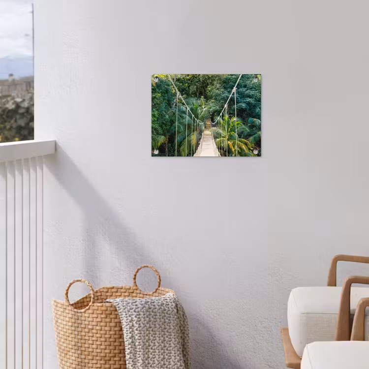 Tuinposter - Jungle - Palmboom - Brug - Natuur - Planten — 5