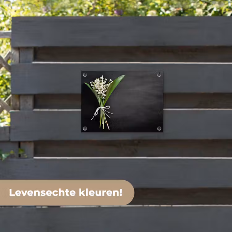 Tuinposter - Lelietjes van dalen - Bloemen - Stilleven - Strik — 6