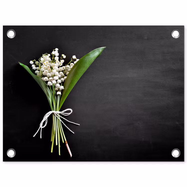 Tuinposter - Lelietjes van dalen - Bloemen - Strik - Flora — 1