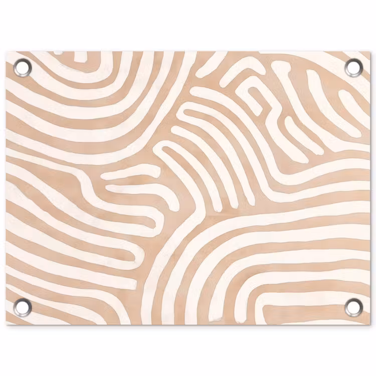 Tuinposter - Beige - Aardspatroon — 1