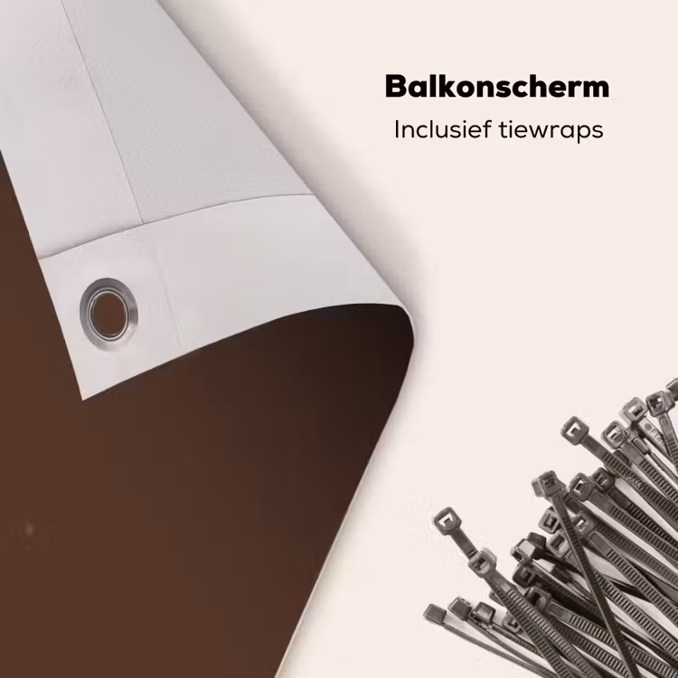 Balkonscherm - Bruin - Donker - Kleuren — 4