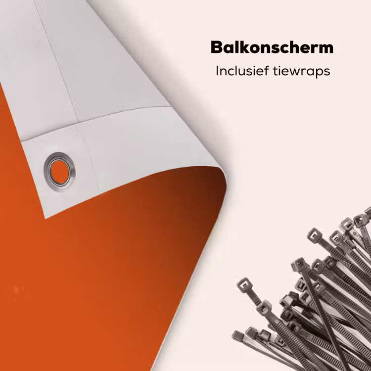 Balkonscherm - Sienna - Aarde - Kleuren - Effen — 4