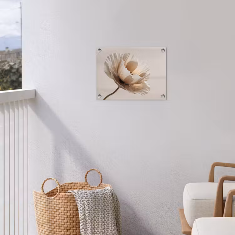 Tuinposter - Bloem - Beige - Crème — 5
