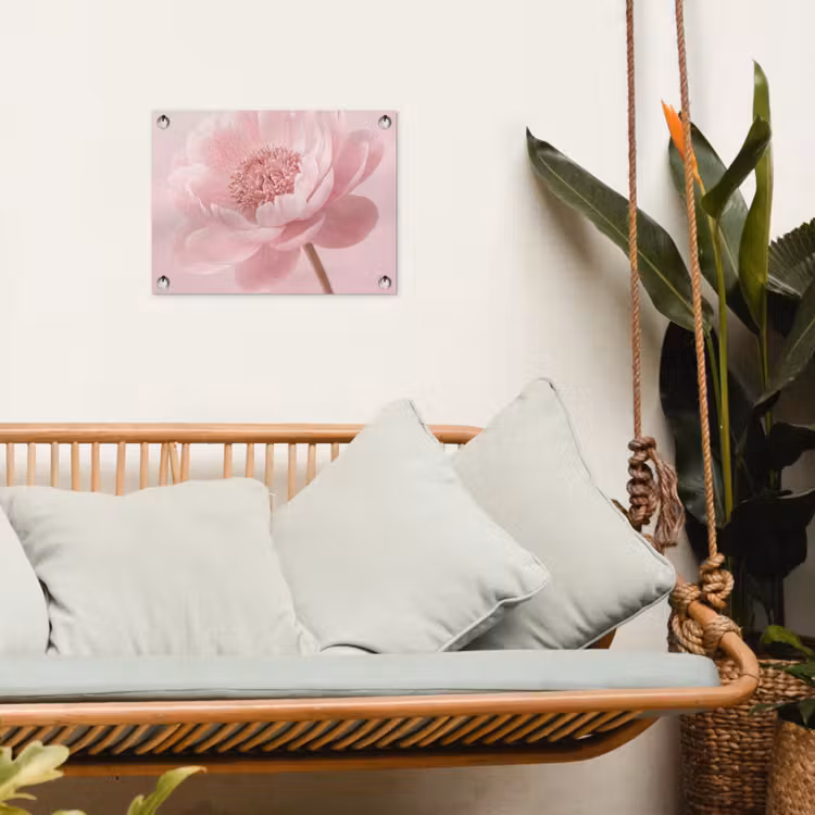 Tuinposter - Bloem - Pioenroos - Roze — 4