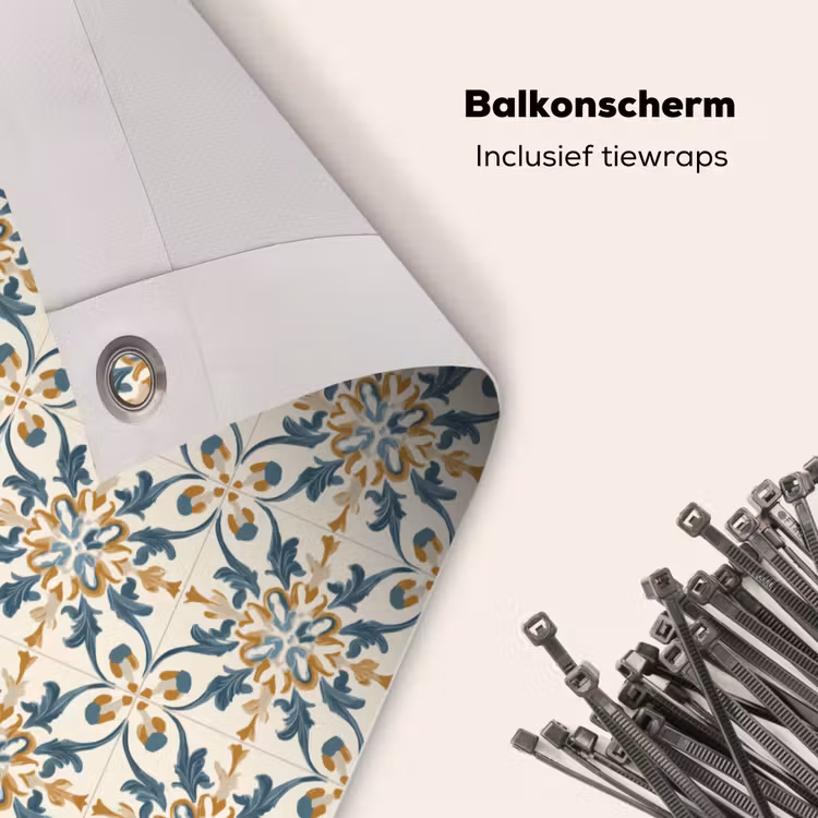 Balkonscherm - Patroon - Klassiek - Kleurrijk — 4
