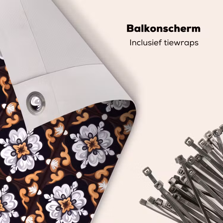 Balkonscherm - traditioneel - Element - Kleurrijk — 4