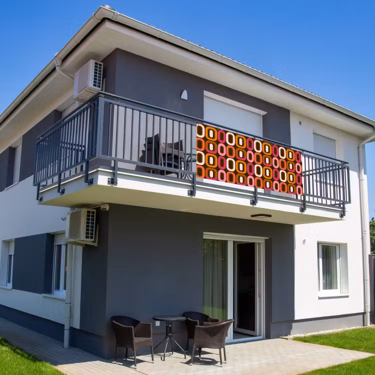 Balkonscherm - Modern - Retro - Kleurrijk — 2