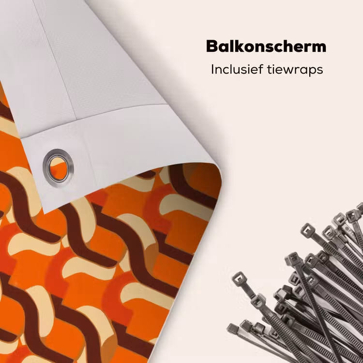 Balkonscherm - Retro - Modern - Kleurrijk — 4