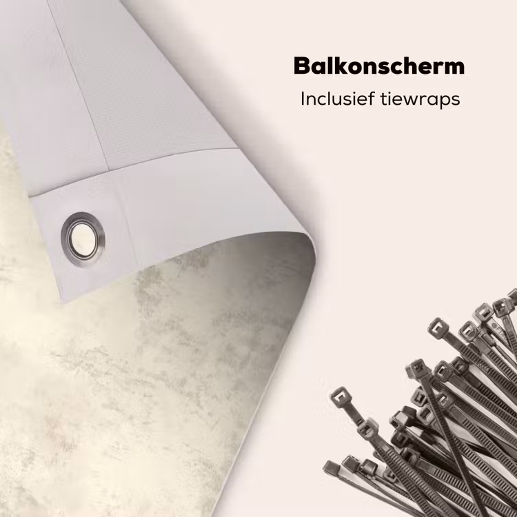 Balkonscherm - Patroon - Organisch - Beige — 4