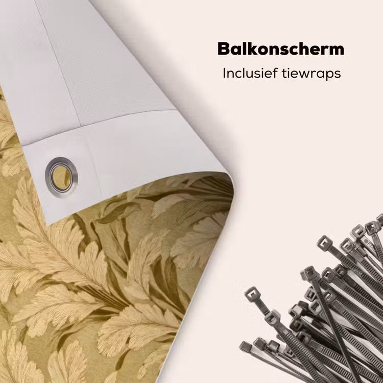 Balkonscherm - Palmbladeren - Klassiek - Groen — 4