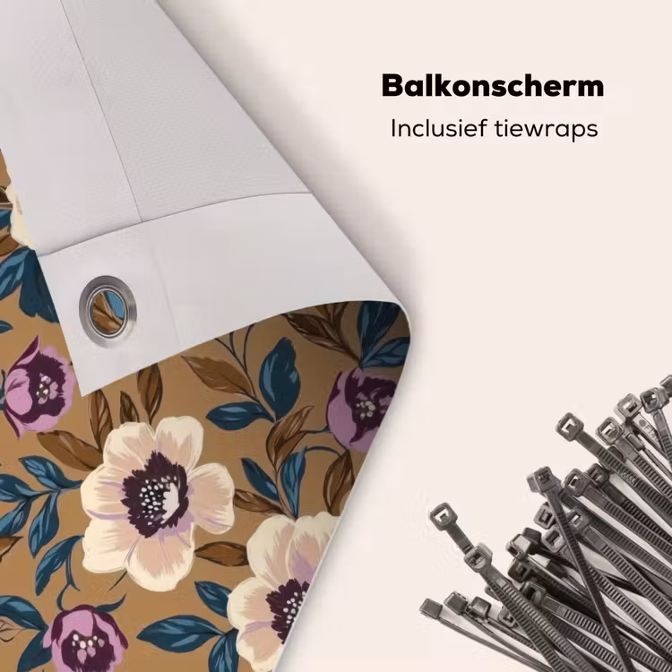 Balkonscherm - Floraal - Stilleven - Kleurrijk — 4