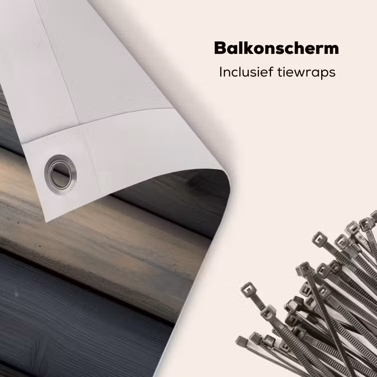 Balkonscherm - Hout - Planken - Gemengd — 4