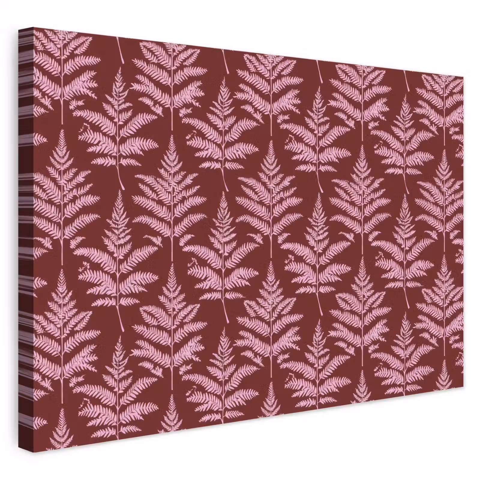 Buiten canvas - Blad - Patroon - Paars — 1