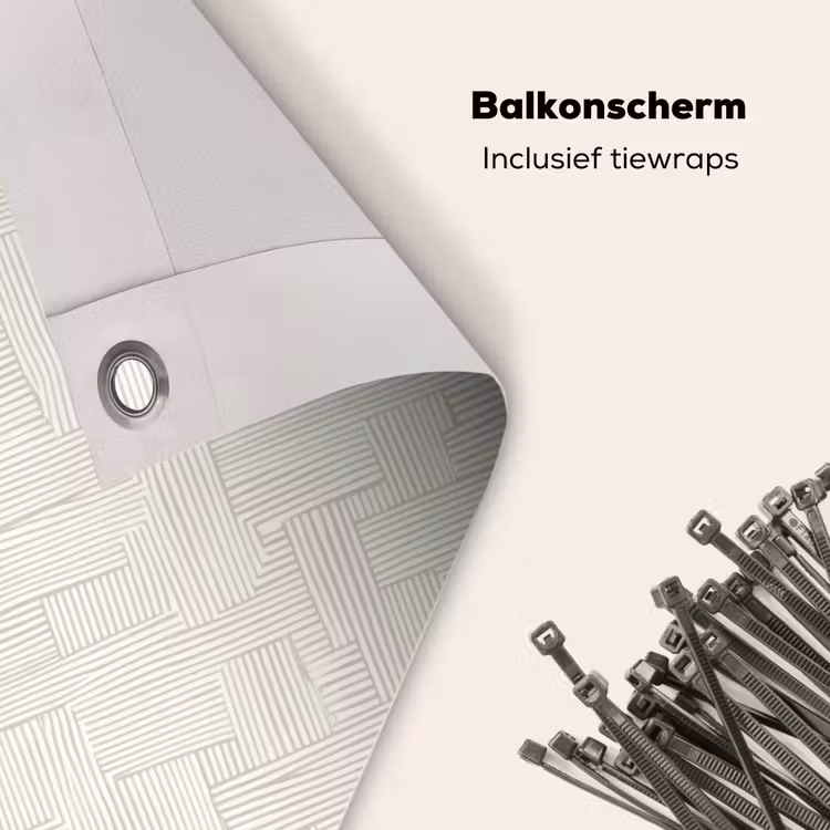 Balkonscherm - Textuur - Abstract - Beige — 4