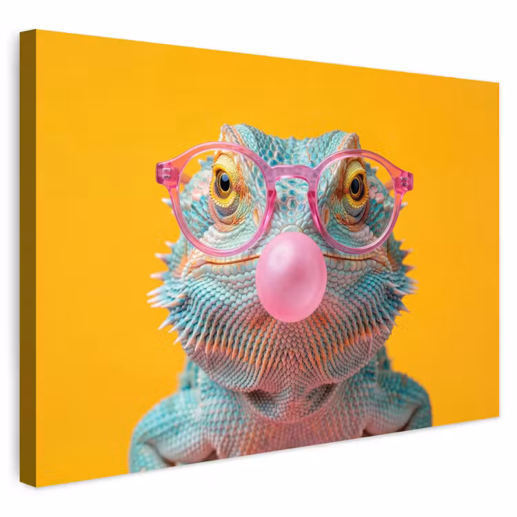 Buiten canvas - Kameleon - Kauwgom - Kleurrijk — 1