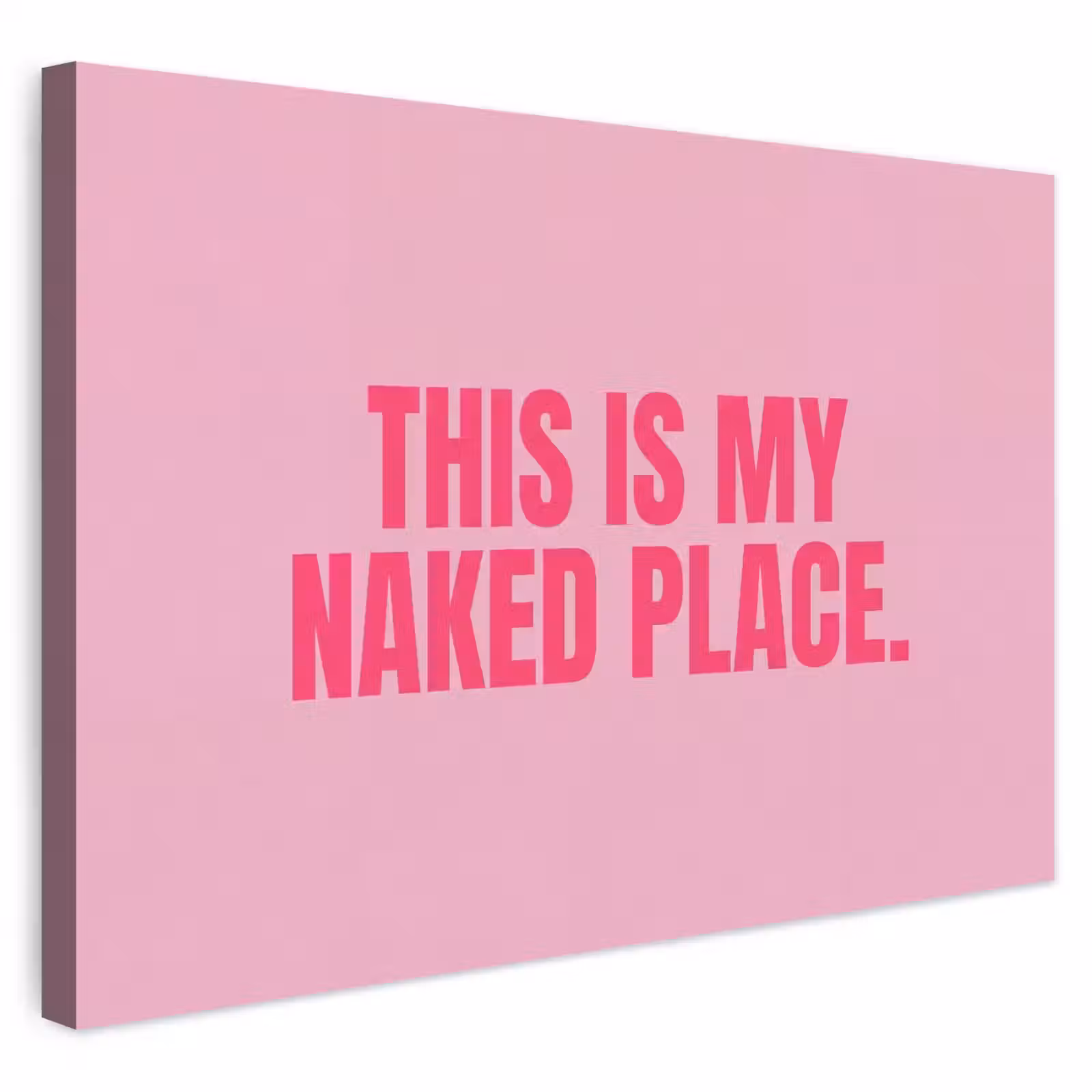 Buiten canvas - Tekst - Modern - Roze — 1