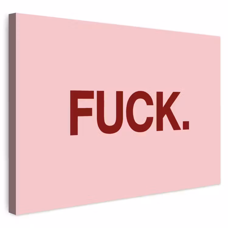 Buiten canvas - Statement - Krachtig - Roze — 1