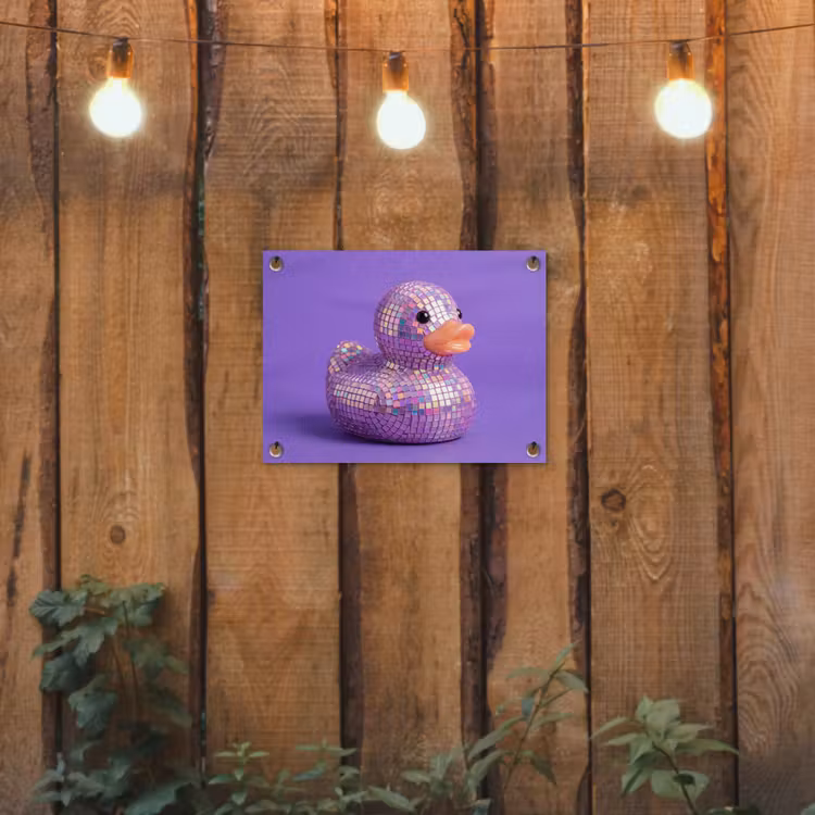 Tuinposter - Disco - Eend - Paars — 3