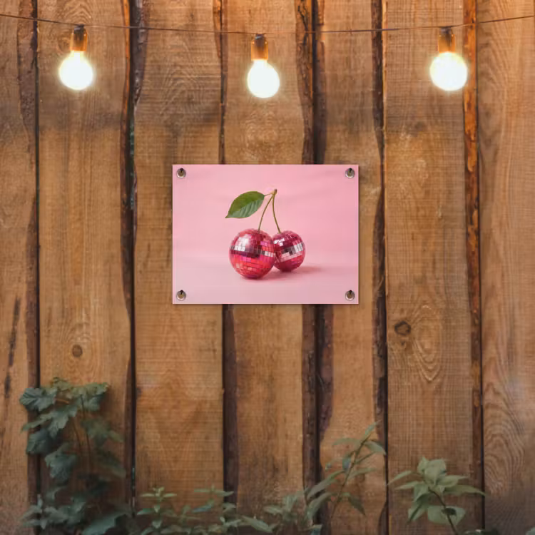 Tuinposter - Disco - Kersen - Roze — 2