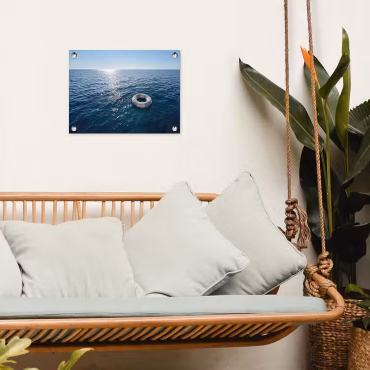 Tuinposter - Oceaan - Zwemband - Horizon — 4
