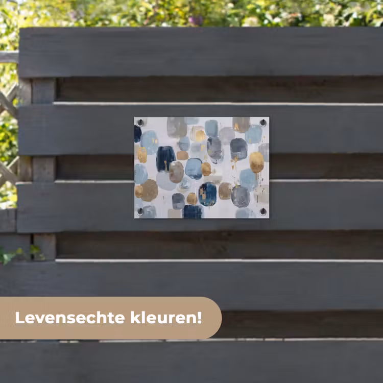 Tuinposter - Abstract - Goud - Vormen — 6