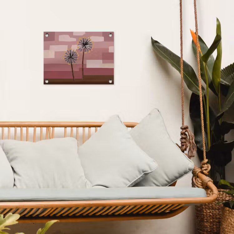 Tuinposter - Illustratie - Bloemen - Vlakken - Abstract — 4