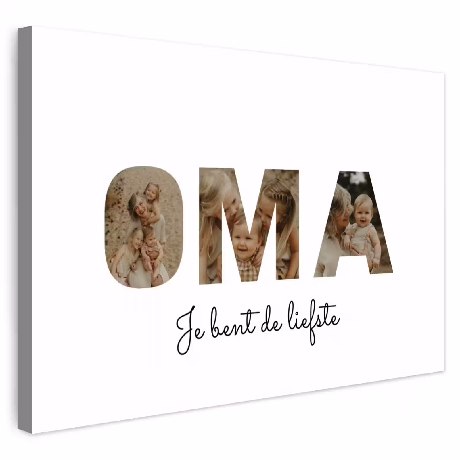 Gepersonaliseerd buiten canvas - Oma - Lettercollage — 1