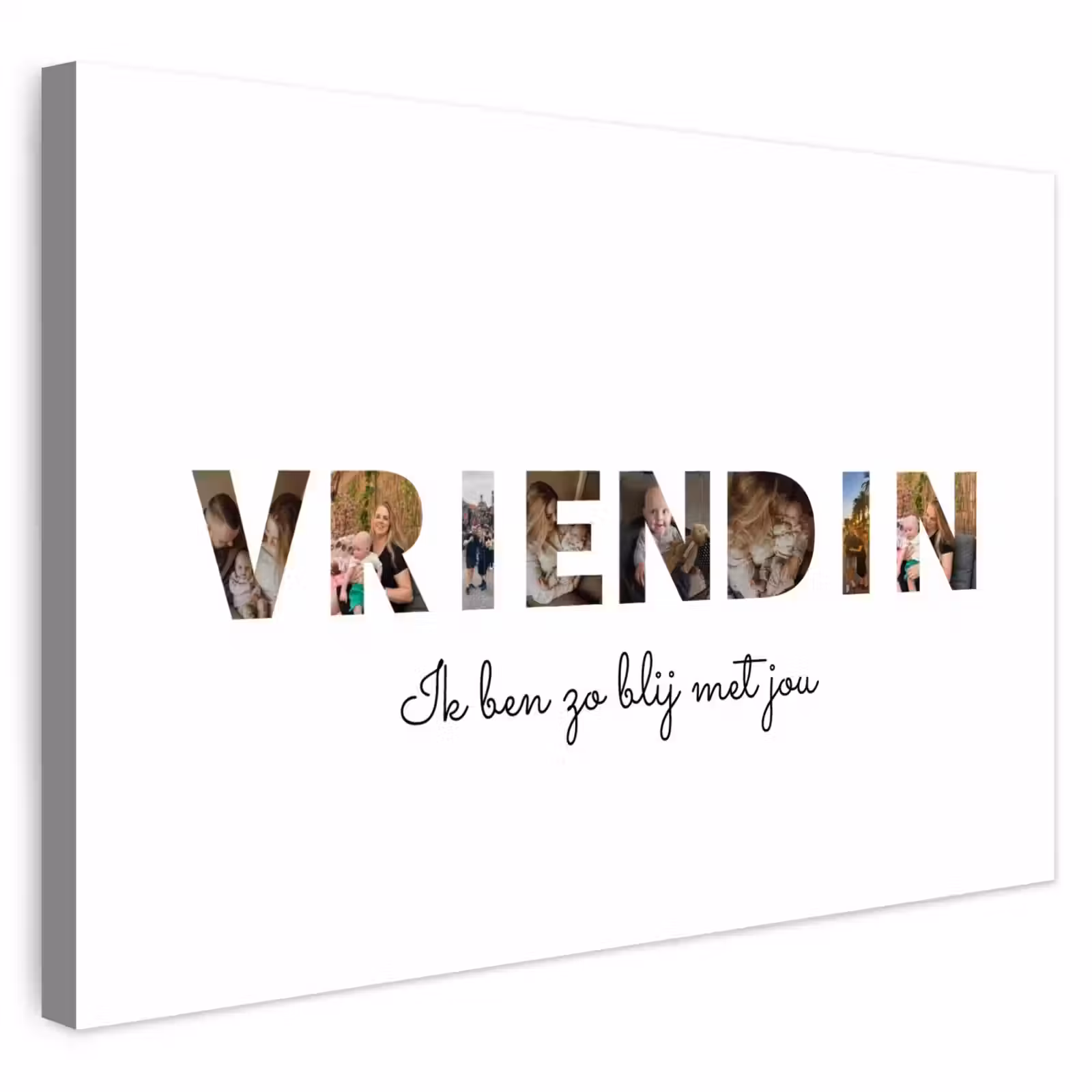 Gepersonaliseerd buiten canvas - Vriendin - Lettercollage — 1