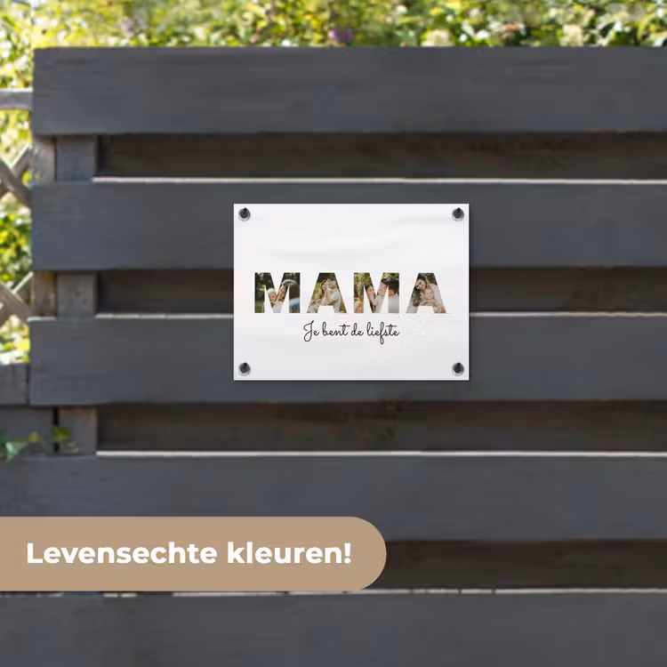 Gepersonaliseerde tuinposter - Mama - Lettercollage — 6