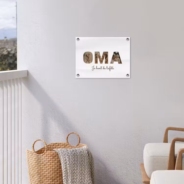 Gepersonaliseerde tuinposter - Oma - Lettercollage — 5