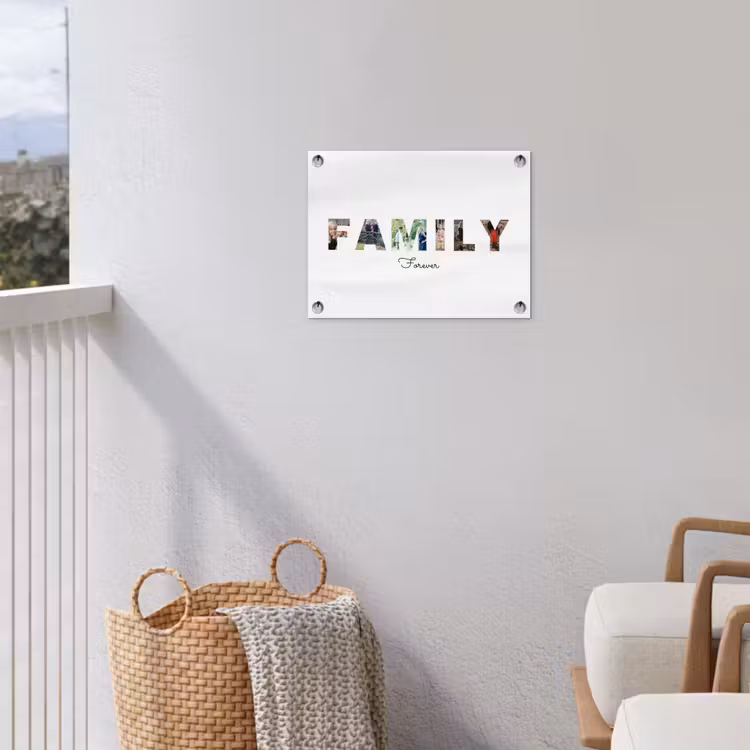 Gepersonaliseerde tuinposter - Family - Lettercollage — 5