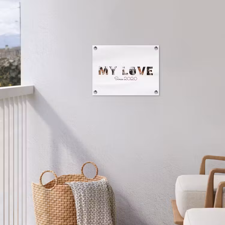 Gepersonaliseerde tuinposter - My Love - Lettercollage — 5