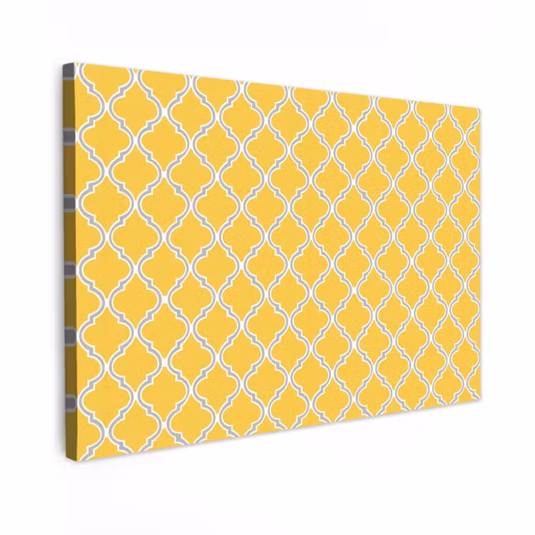 Buiten canvas - Lantaarn - Arabesk - Elegant - Geel — 1