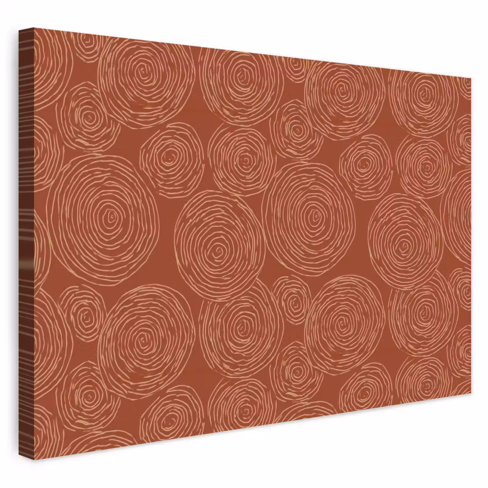Buiten canvas - Cirkels - Abstract - Artistiek - Terracotta — 1