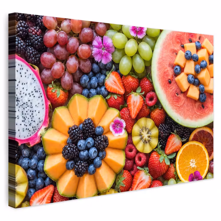 Buiten canvas - Fruit - Vers - Variatie - Eten - Kleurrijk — 1
