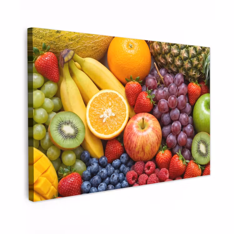 Buiten canvas - Eten - Fruit - Vers - Kleurrijk - Voeding — 1