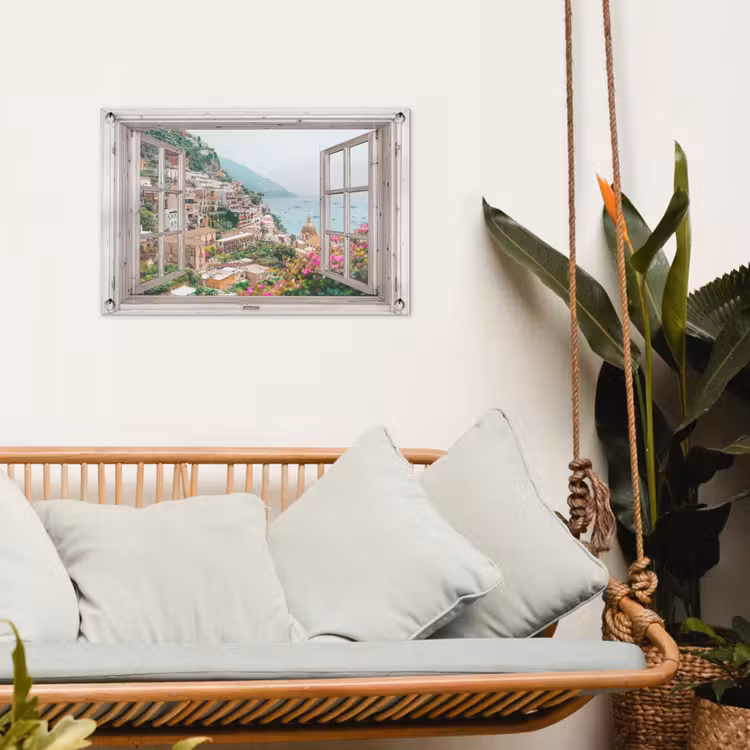 Tuinposter - Uitzicht op Positano — 4