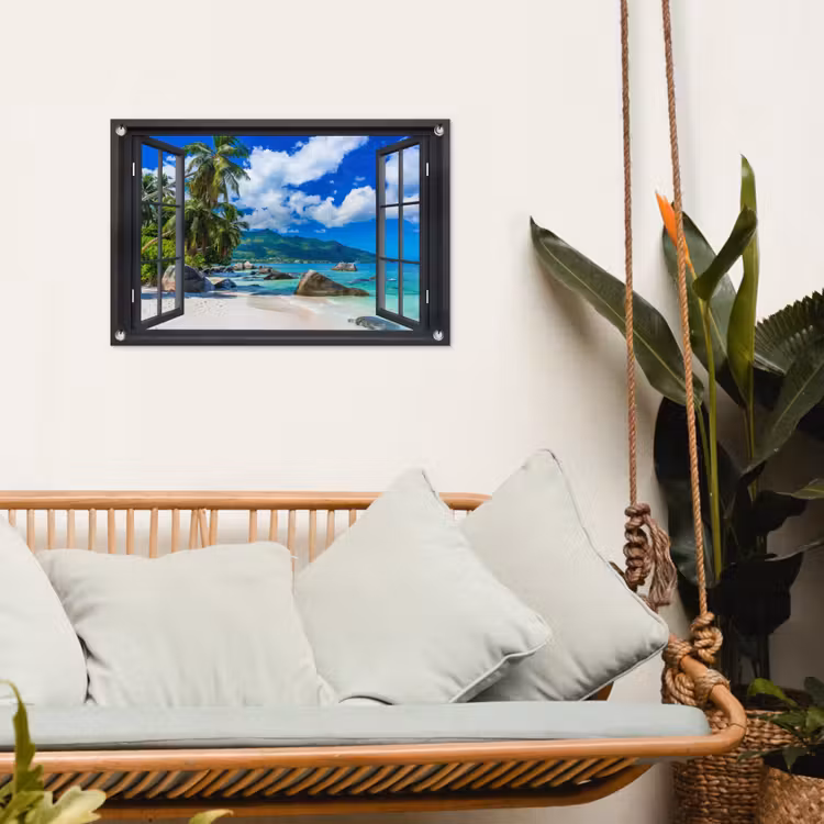 Tuinposter - Tropisch strandzicht — 4