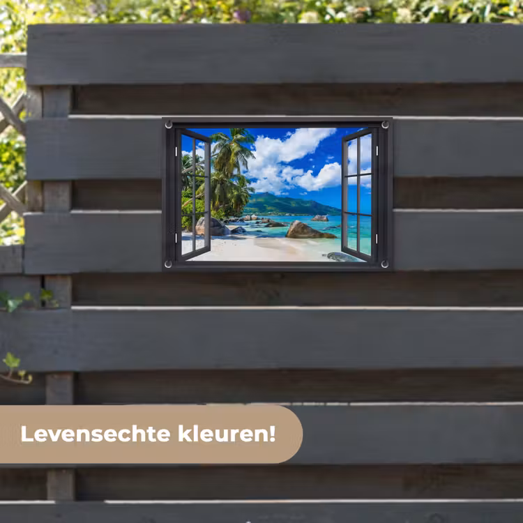 Tuinposter - Tropisch strandzicht — 6