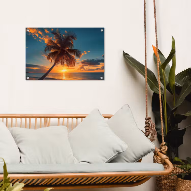 Tuinposter - Tropische Droomzonsondergang — 4