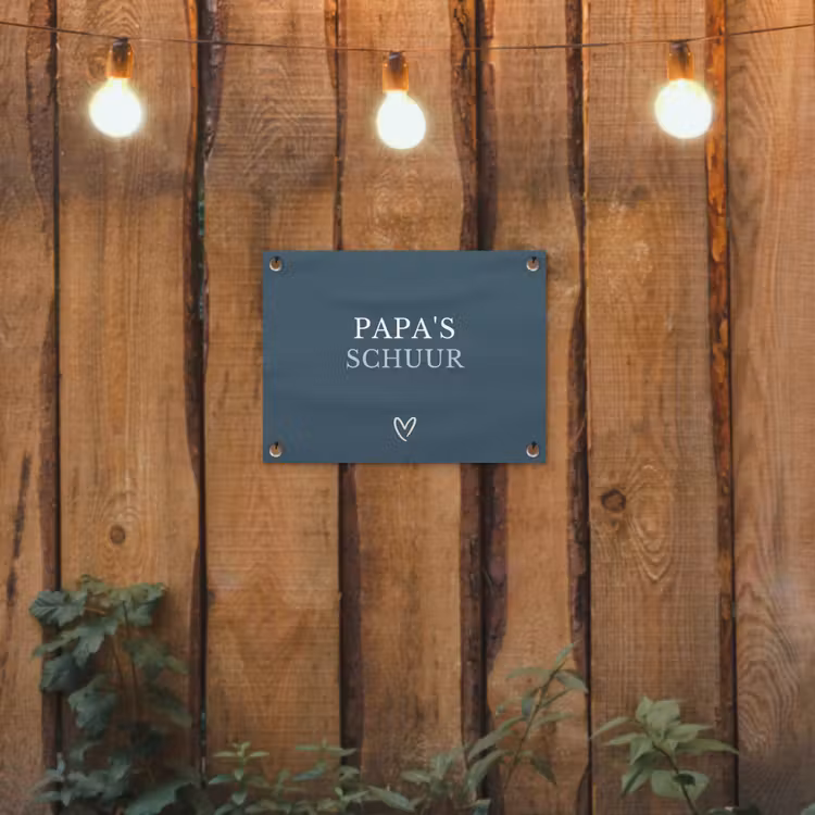 Tuinposter - Papa's Schuur met Hart — 2