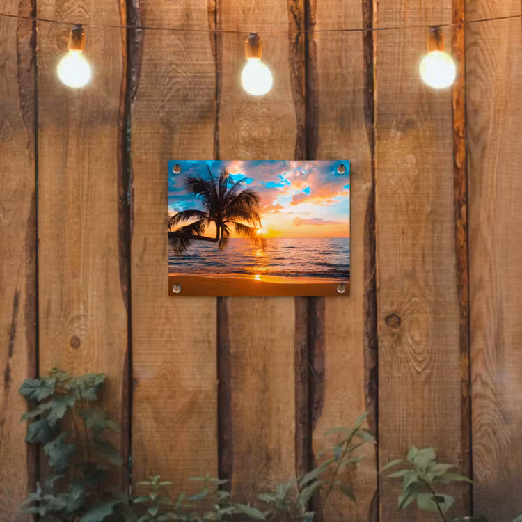 Tuinposter - Tropische Zonsondergang aan Zee — 2