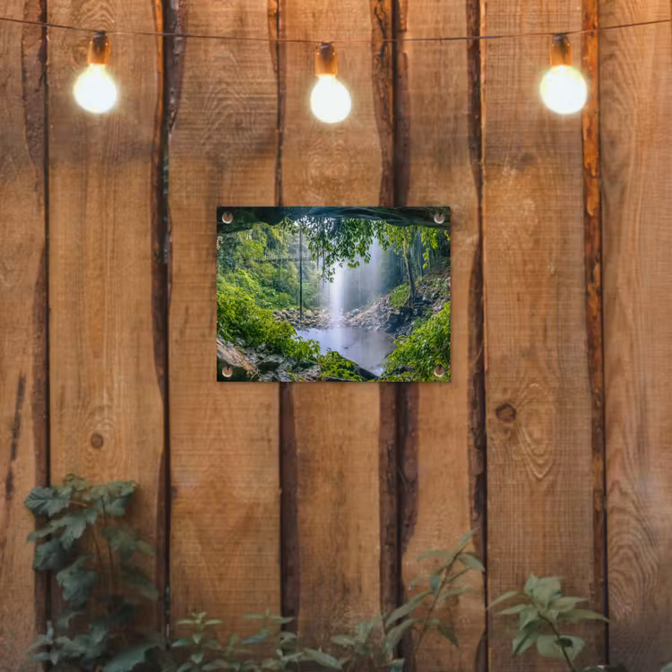 Tuinposter - Verborgen Waterval — 3