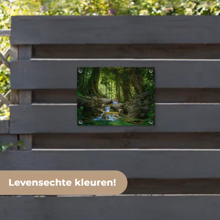 Tuinposter - Waterval in het Regenwoud — 6