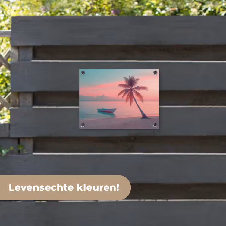 Tuinposter - Zee - Boot - Zonsondergang — 6