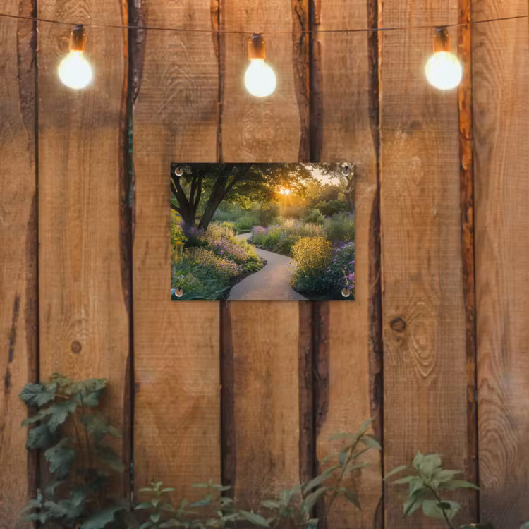 Tuinposter - Pad - Bloemen - Park — 3
