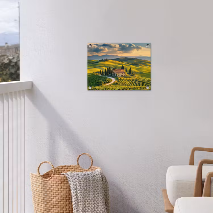 Tuinposter - Toscane - Landschap - Wijngaarden — 5