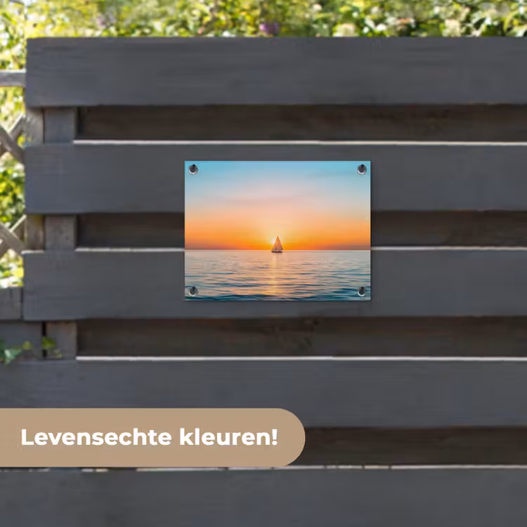Tuinposter - Zee - Zeilboot - Zonsondergang — 6