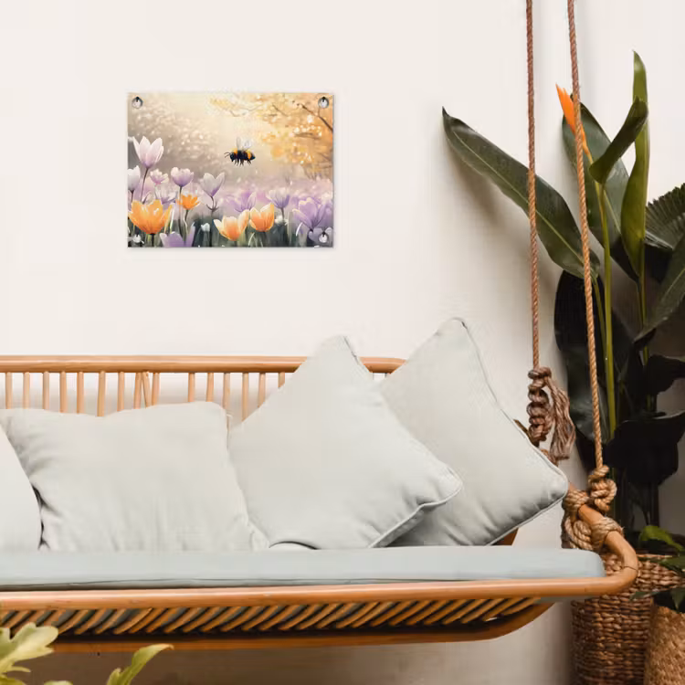 Tuinposter - Viooltjes - bij - Zonlicht — 4